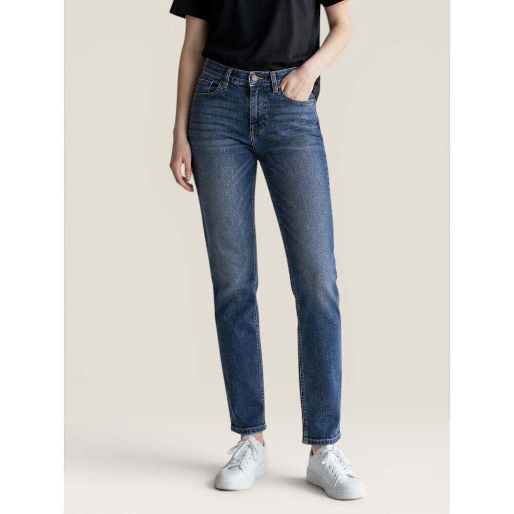 J.Crew Matchstick Straight Leg Jeans Size 28 Indigo Mid Rise Slim Cigarette